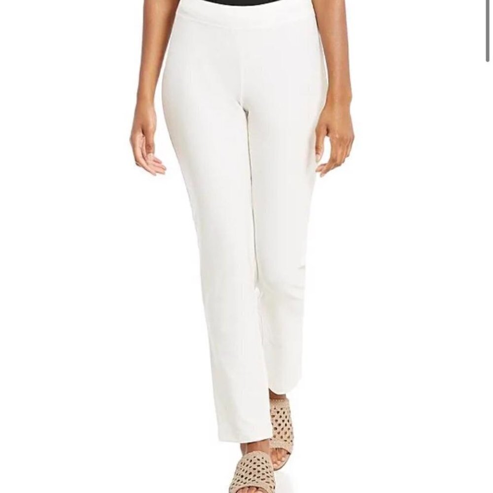 EILEEN FISHER cream high waisted pants